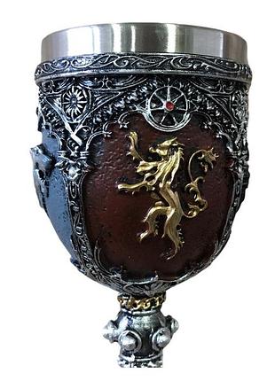 Келих для вина гуртка чашка череп гра престолів game of thrones winter is coming кубок готика подарунок