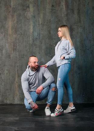 Худі сірий baza 2