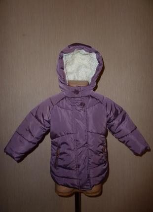Next теплая куртка, пальто некст на 1,5-2 года рост 92