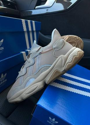 Чоловічі кросівки adidas originals ozweego beige7 фото