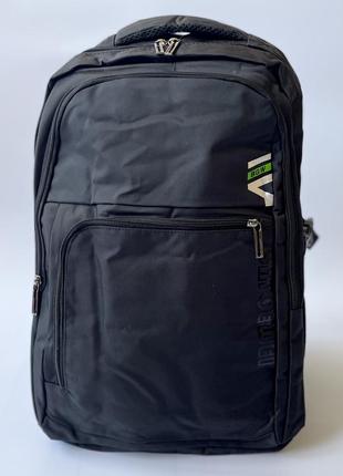 Чоловічий рюкзак чорний спортивний якісний молодіжний повсякденний зручний вмістимий2 фото