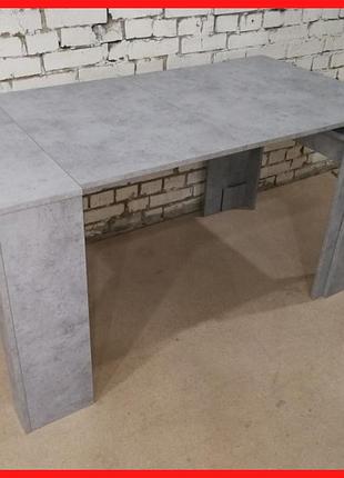 Стіл консоль обідній на 2-24 чоловік розкладний сучасний в вітальню