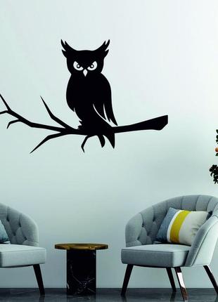 Декоративне настінне панно «сова», декор на стіну1 фото