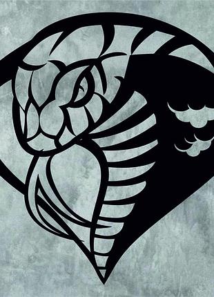 Декоративное настенное панно «кобра», декор на стену