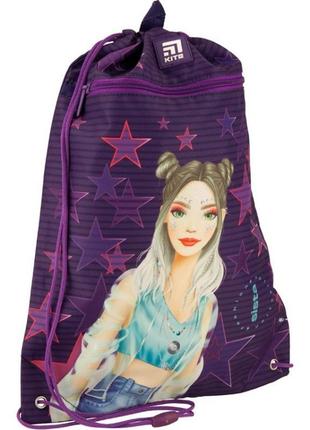 Сумка для взуття з кишенею education fashion kite арт. k20-601m-21