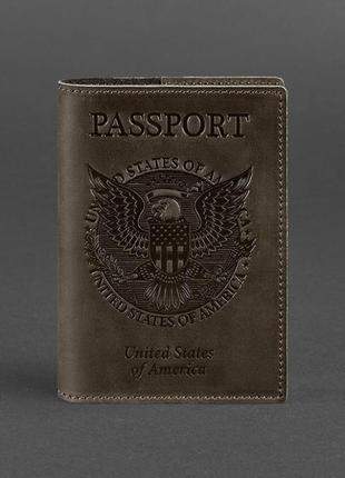 Обкладинка для паспорта з американським гербом горіх blanknote арт. bn-op-usa-o