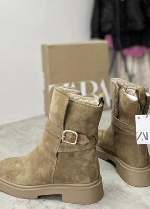 Зимние ботинки zara