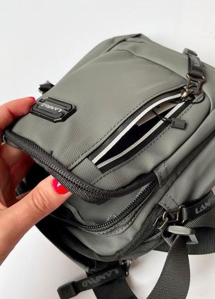 Мужская сумка через плечо с ручкой, планшет текстиль, барсетка мужская lanpad мессенджер7 фото