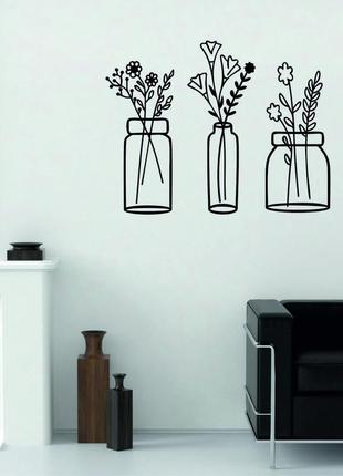 Декоративне настінне панно «квіти» декор на стіну4 фото