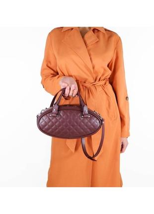 Бордовая женская сумка balle svitlana zubko арт. s14191 фото