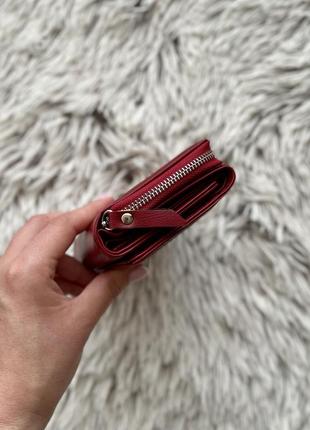 Женский кошелек balisa кожаный красный черный маленький, бумажник женский кожа,портмоне женское7 фото