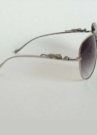 Очки cartier 6125205 silver black5 фото