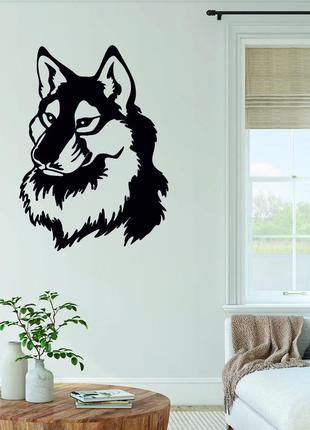 Декоративне настінне панно «вовк», декор на стіну