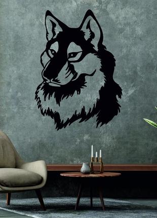 Декоративное настенное панно «волк», декор на стену4 фото