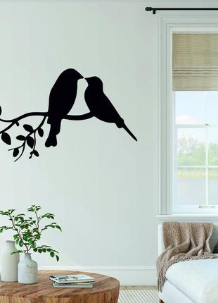 Декоративное настенное панно «две птички», декор на стену