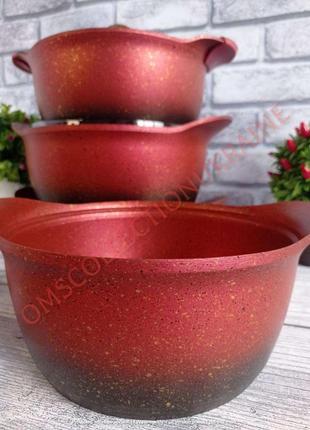 Набір посуду  (червоний) oms collection2 фото
