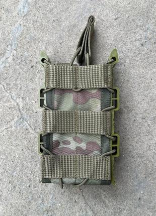 Подсумок под магазин ак с пластиковыми боками на резинке cordura