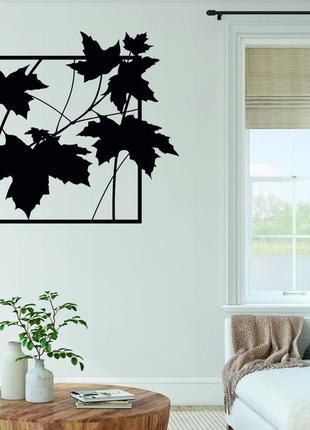 Декоративне настінне панно «листя» декор на стіну4 фото