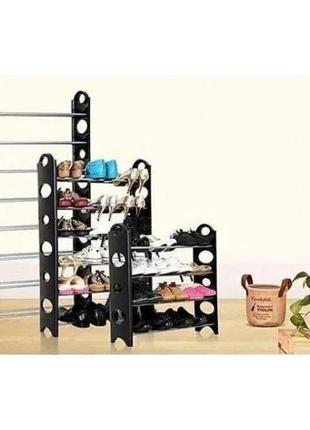 Полка для обуви stackable shoe rack на 12 пар3 фото