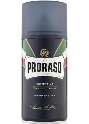 Піна для гоління з алое вера та вітаміном е 300 мл proraso