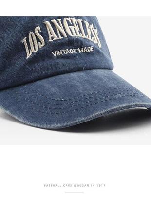 Los angeles vintage cap вінтажна джинсова кепка3 фото