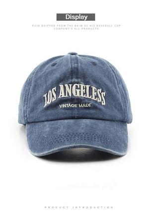 Los angeles vintage cap вінтажна джинсова кепка5 фото