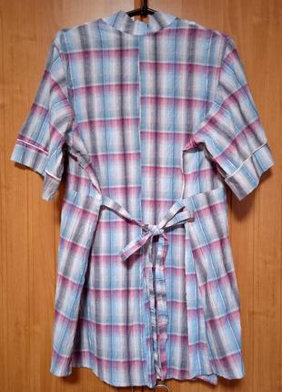 Рубашка туника клетка