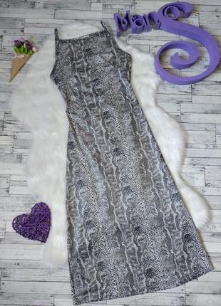 Сукня laura norton жіночий з відкритою спиною зміїний принт1 фото