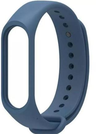 Синие ремешки для smart band m3/m4/m5, синий ремешок для фитнес трекера xiaomi - силиконовый браслет