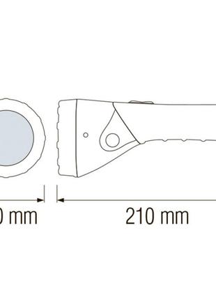 Ліхтар ручний акумуляторний 0.9w puskas-3 horoz electric3 фото