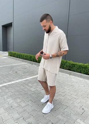 Мужской комплект (рубашка + шорты)