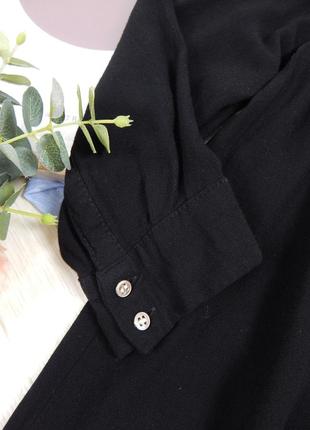 Легкая натуральная блуза рубашка h&amp;m вискоза свободного кроя оверсайз со складками объемная сток бренд6 фото