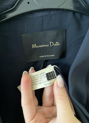 Темно-синий блейзер (жакет, пиджак) от massimo dutti9 фото