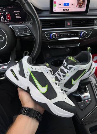 Мужские кроссовки nike air max monarch  iv white grey green