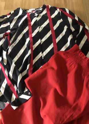 Комплект шелковая блуза + брюки sonia rykiel6 фото