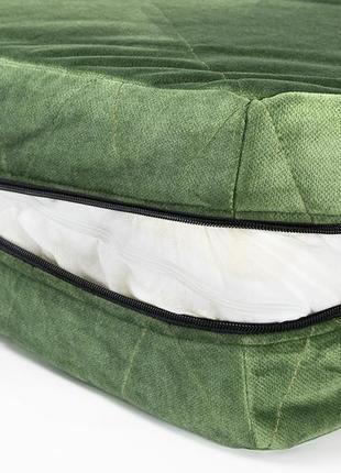 Ортопедический матрас для собак oliver velur green 15 см5 фото