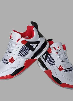 Кроссовки подростковые nike air jordan 4 retro.найк джордан 4 весна. лето. осень