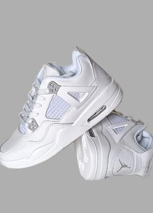 Кроссовки подростковые nike air jordan 4 retro.найк джордан 4 весна. лето. осень