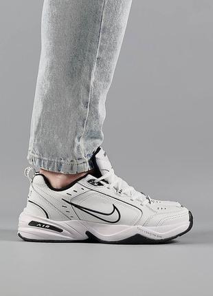 Мужские кроссовки nike air max monarch  iv all white black