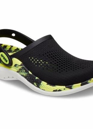 Crocs literide 360 marbled clog, 100% оригинал2 фото