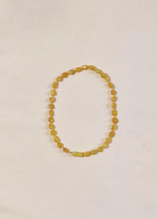 Ожерелье из натурального янтаря, туречица4 фото