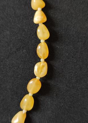 Ожерелье из натурального янтаря, туречица3 фото