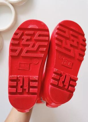 Утепленные резиновые сапоги со светоотражателями артикул: 16434