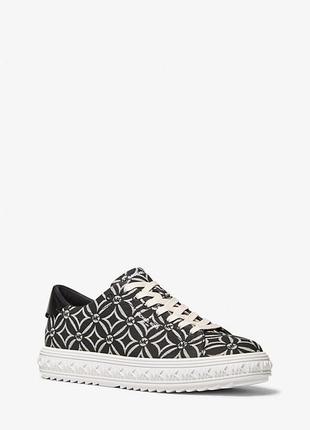 Кеды michael kors, michael kors 43f2gvfs1y, grove logo jacquard sneaker