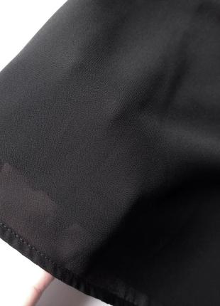 Черная шифоновая майка топ на бретельках в бельевом стиле new lookook105 фото