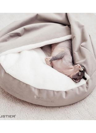 Лежак для собак и котов lounge silver 60x60х9см6 фото
