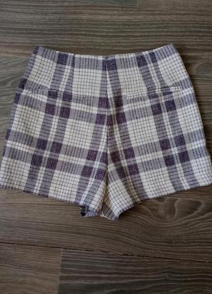 Короткие шорты с завышенной талией3 фото