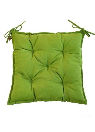 Подушка на стул зеленая