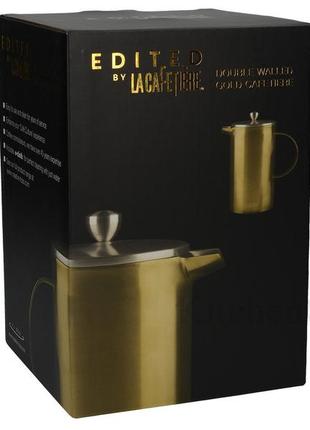 Ct la cafetière edited кофейник с двойной стенкой золотистого цвета (8 чашек)3 фото