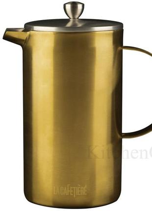 Ct la cafetière edited кавник з подвійною стінкою золотистого кольору (8 чашок)1 фото